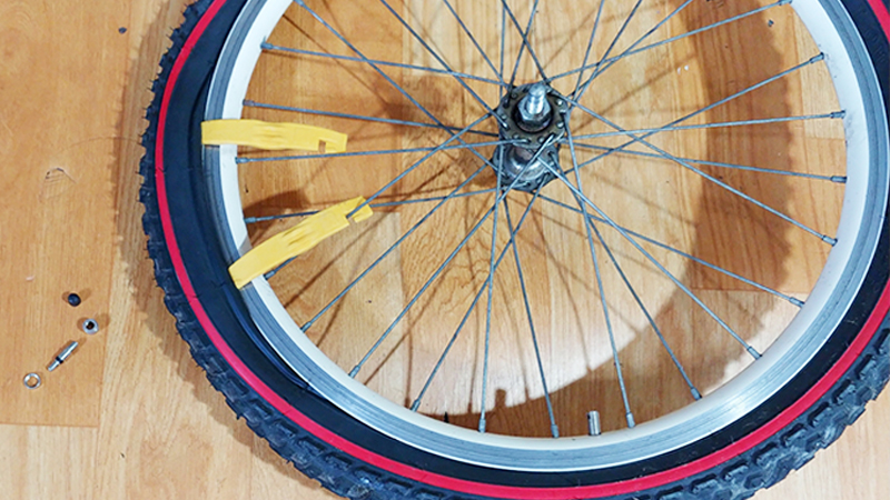 자전거 앞바퀴 타이어 튜브 교체 과정 방법 후기