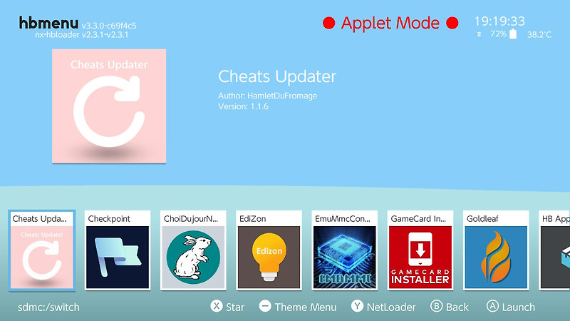 스위치 홈브류 - Cheats Updater로 편리한 치트코드 자동업데이트 후기