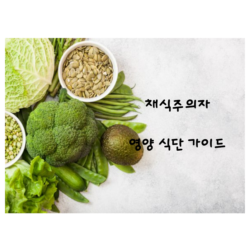 채식주의자를 위한 영양가득한 식단 가이드 : 식물성 단백질부터 필수 영양소까지