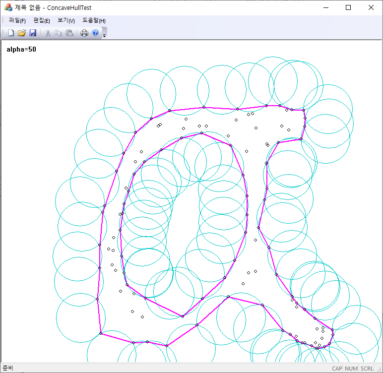 Geometry & Recognition :: Alpha Shape