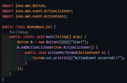 [JAVA]익명 클래스 anonymous class