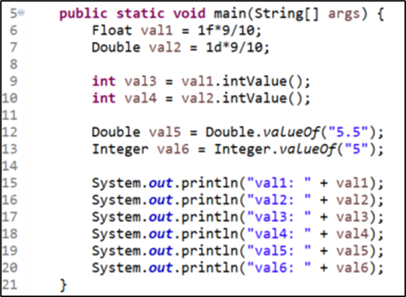Java type casting
