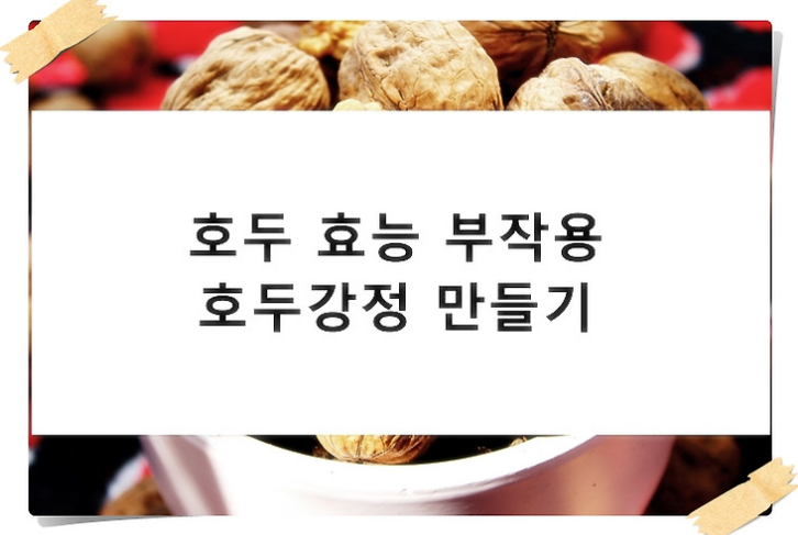 호두 효능 하루 섭취량 칼로리 재배 방법 부작용 먹는 법 핵심 정리