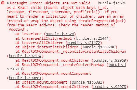 Objects are not valid as a React child 에러 이슈