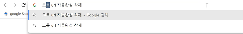 크롬 주소 자동완성, URL 자동완성 기능 끄기