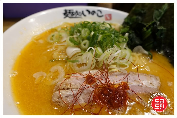 [도쿄 헤이와다이 맛집]멘야 이노코(麺屋いのこ)의 에비소바(새우라면) 강력추천!