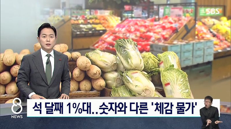 소비자물가 석 달째 1%대, 숫자와 다른 체감 물가 – 왜 다른가?