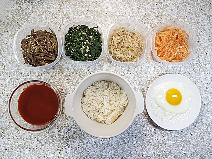 나물비빔밥 만들기 재료, 나물비빔밥 고추장 양념장
