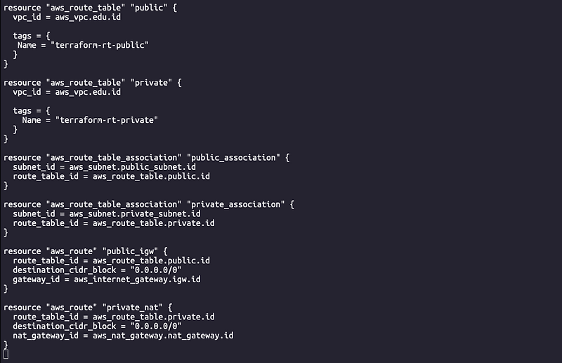 Terraform으로 Route Table 생성 하기