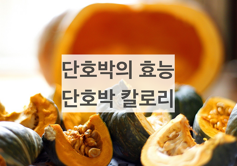 단호박의 효능, 단호박과 다이어트 그리고 칼로리는?