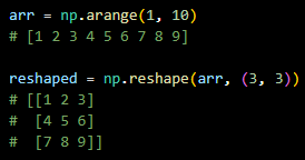 [Python] Numpy reshape(), resize()