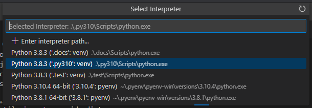 VSCode에서 Python 버전 변경하기