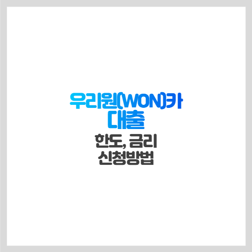 자동차 할부 통합 한도 조회 우리원카(우리원카)로 간편하게! 대출 통합 한도 조회, 우리원카로 간단하게!