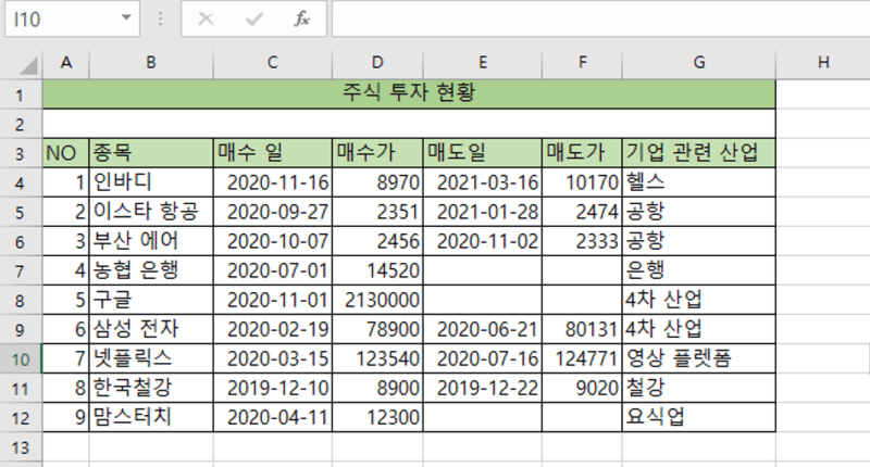 [엑셀 단축키 #4] 특정 단어가 포함된 셀 찾기/변경하기/삭제하기/공백 채우기