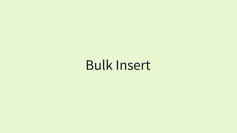 spring-bulk-insert