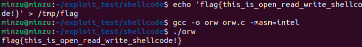 [Exploit] ShellCode(1) - orw shell code — 민주제도