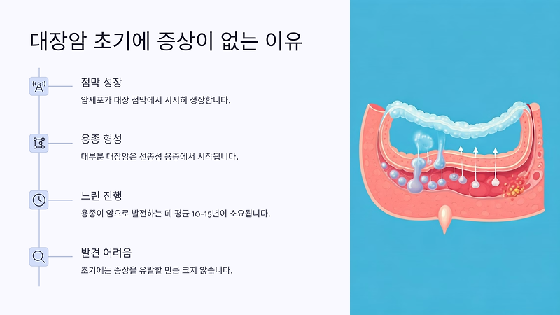 🏥 대장암 조기 발견, 정기 검진이 중요한 이유