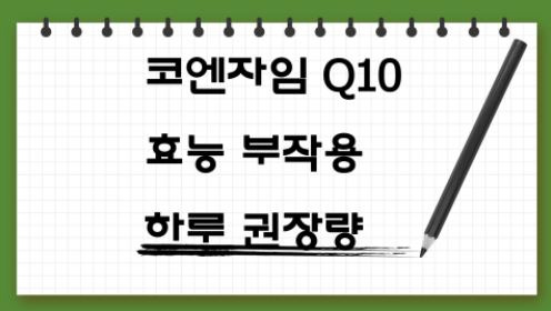 코큐텐 코엔자임 Q10이 뭐야? 효능 부작용 권장량 섭취 방법 6