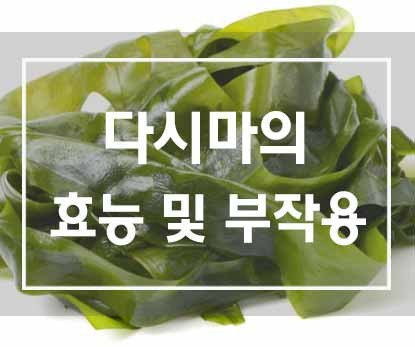 다시마의 효능 및 부작용