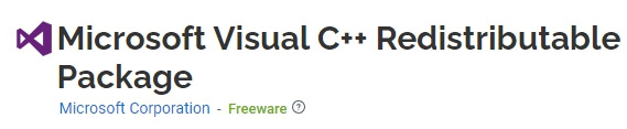 Microsoft Visual C++ Redistributable Package 무료 다운로드