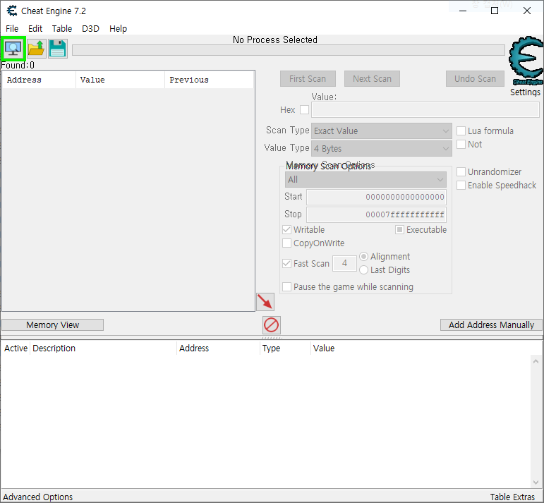 치트엔진 Cheat Engine 7.2 Portable 무설치 :: Lunikism