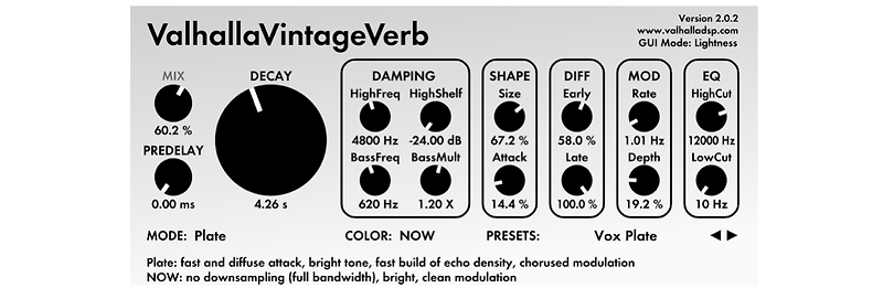 valhalla vintage reverb vs room