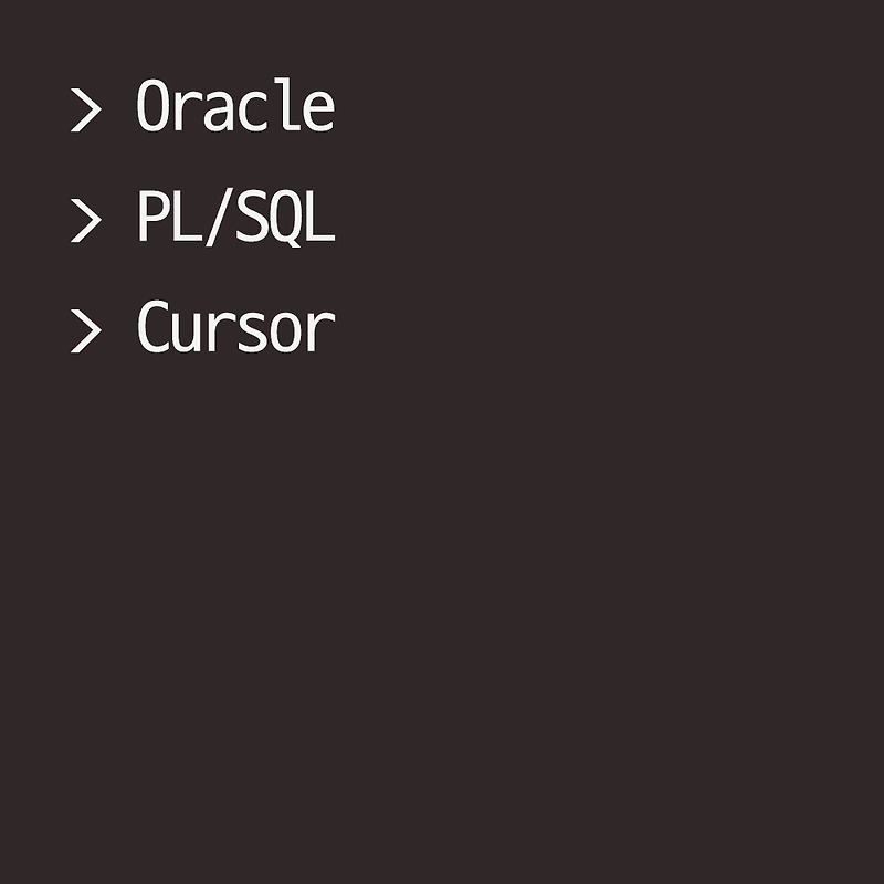 [Oracle] PL/SQL Cursor — Bible, Lee, Data