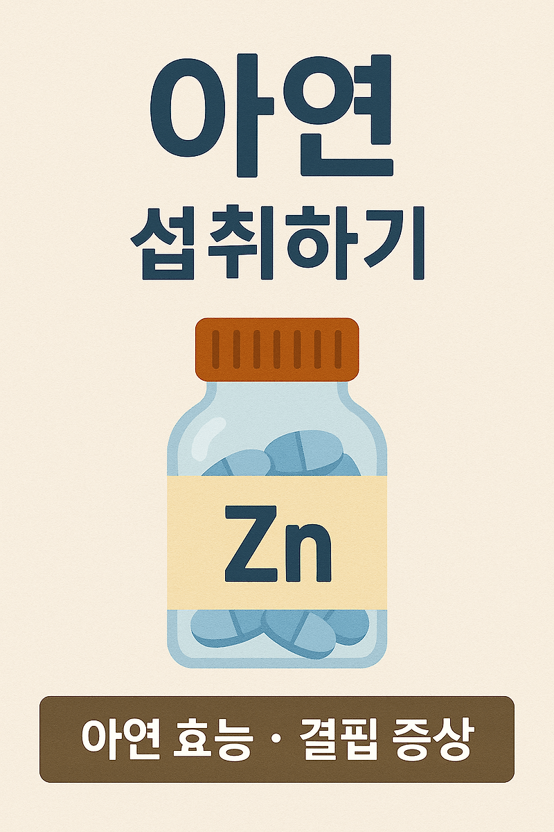 아연 효능과 결핍 증상 면역력부터 피부까지 아연이 필요한 이유