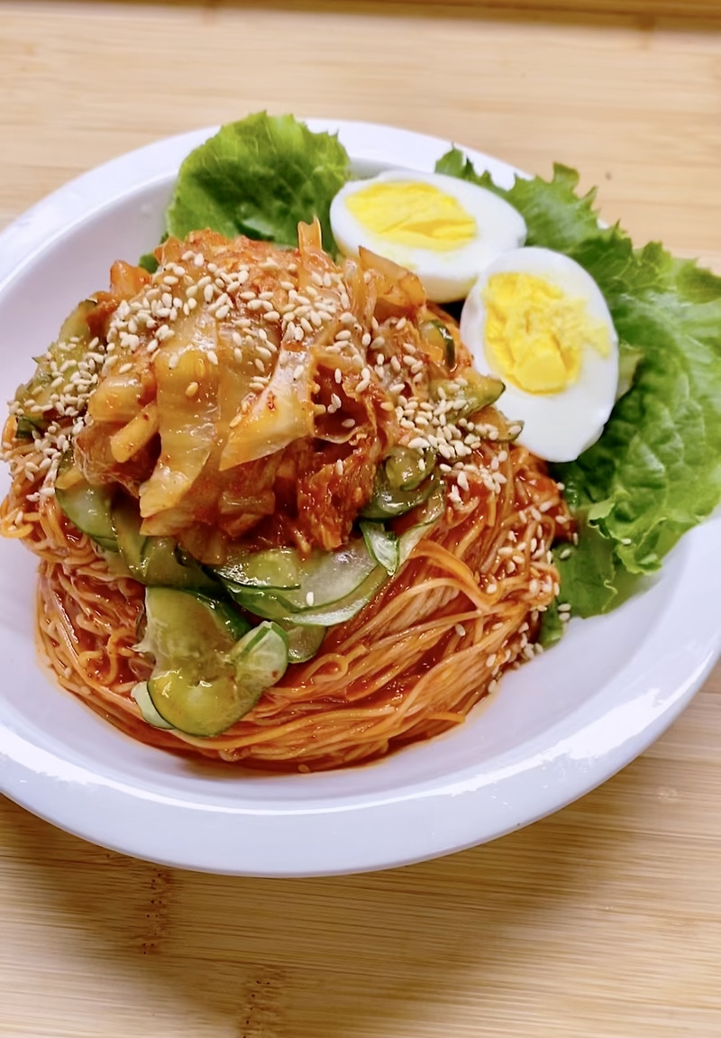 실패없는 비빔 국수 레시피 요리 영상 첨부