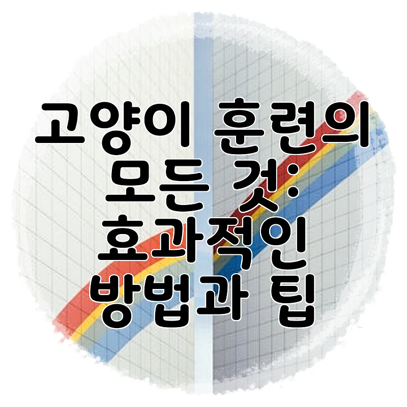 고양이 훈련의 모든 것: 효과적인 방법과 팁