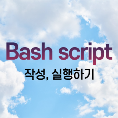 [Bash script] 리눅스 쉘스크립트 작성 및 실행하기