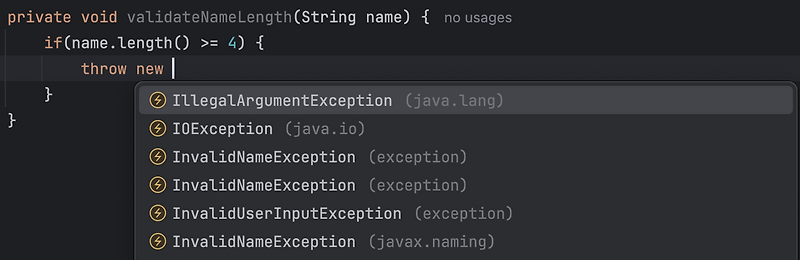 Java Custom Exception