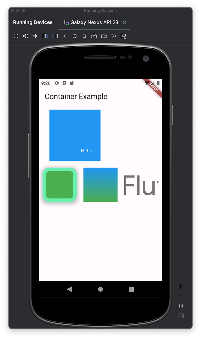  flutter container be ok