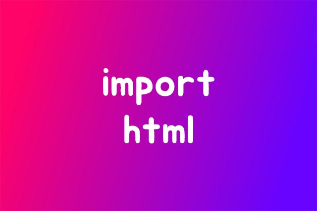 import html