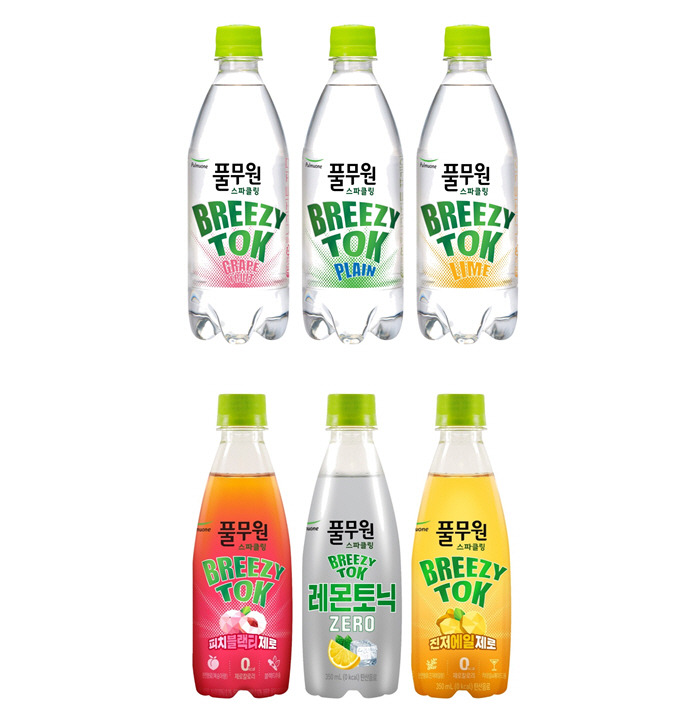 풀무원에서 만든 탄산수 '브리지톡' 누적 판매량 330만 병을 돌파 했어요!