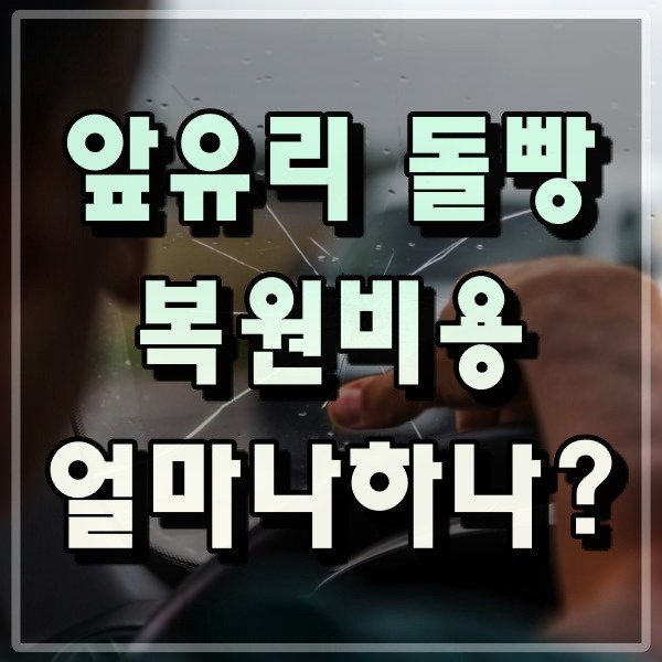 자동차 앞유리 복원 가격 얼마정도?