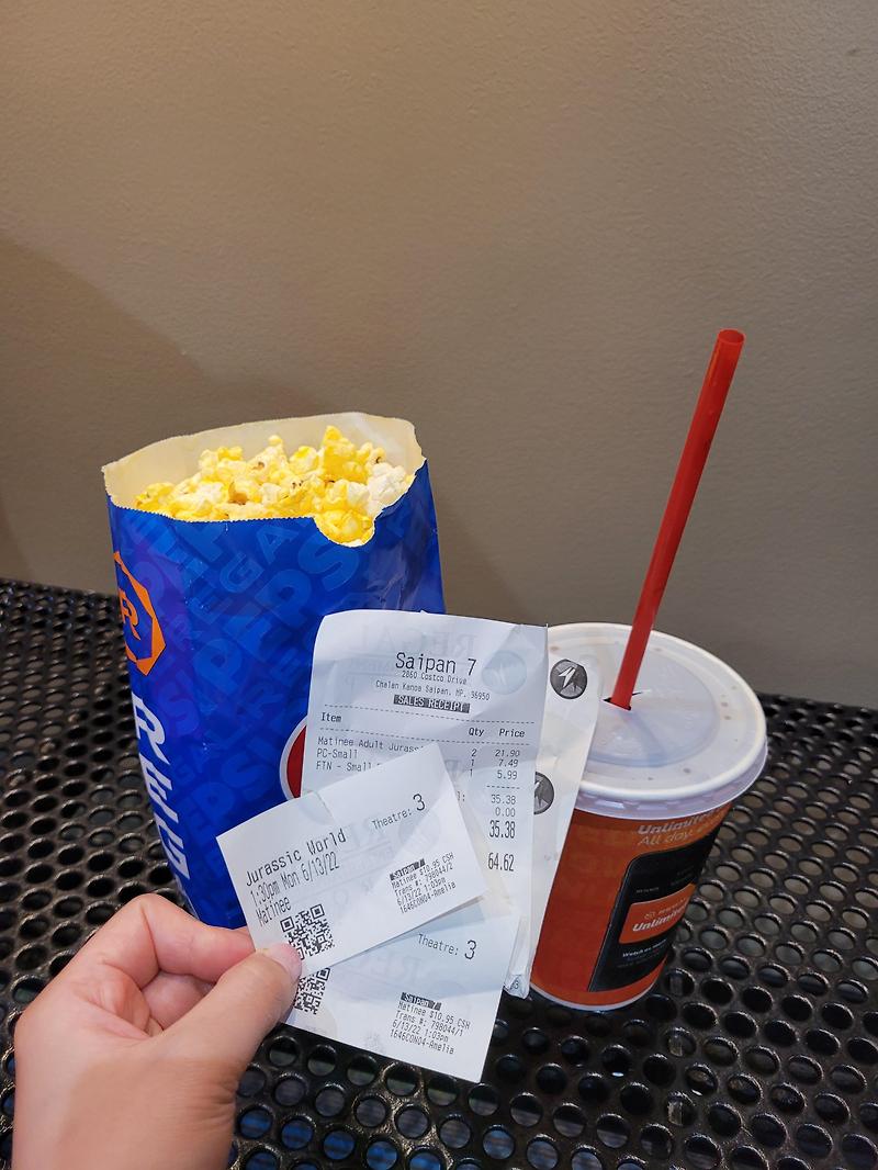 사이판에서 영화 봤어요 (쥬라기월드3) SAIPAN HOLLYWOOD THEATERS (JURASSIC WORLD3)