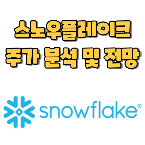 스노우플레이크(SNOW) 주가 최신 분석 및 전망(+빅데이터 관련주)