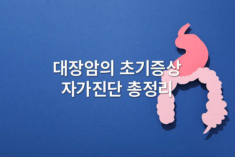대장암 초기증상 및 자가진단 총정리 📕