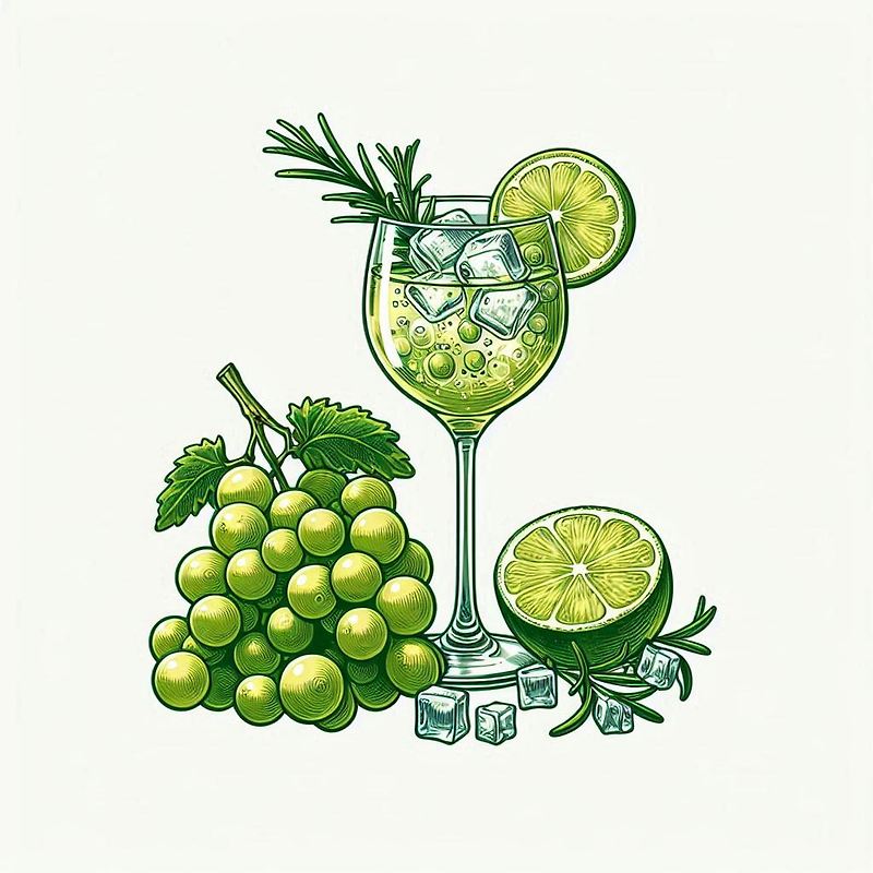 집이 바로 바(bar)! – 세상 간편한 하이볼 클래스 🍸 - 청포도 화이트 와인 하이볼 🍇