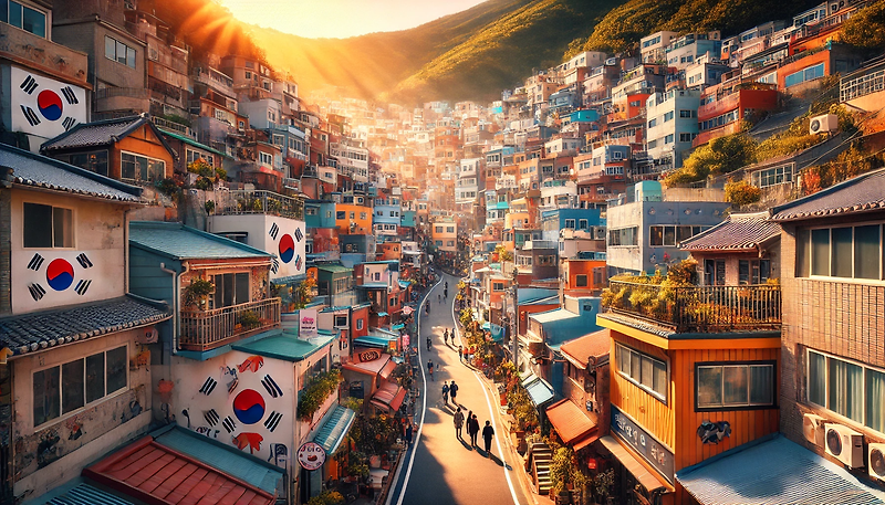 부산 감천문화마을에서의 컬러풀한 하루