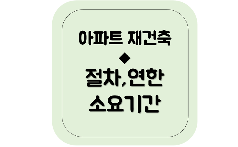 아파트 재건축 절차, 연한 및 소요기간, 2년 실거주