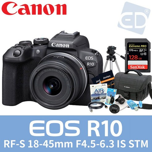 [캐논 정품] EOS R10 / RF S18-45mm/128G+9종패키지/ED의 제품 사용 후기, 최고의 선택인 이유!