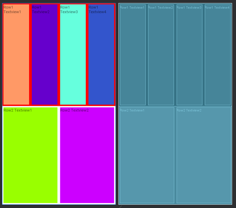 [안드로이드 앱 만들기 기초] TableLayout(테이블 레이아웃) 사용법, 속성