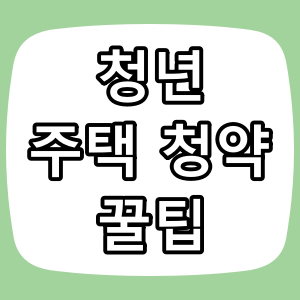 청년 주택 청약 꿀팁 총정리 (2025 최신판)