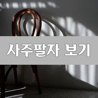 사주팔자 간단히 보는법 물론 무료