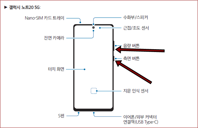 갤럭시노트20 캡처(스크린샷) 방법