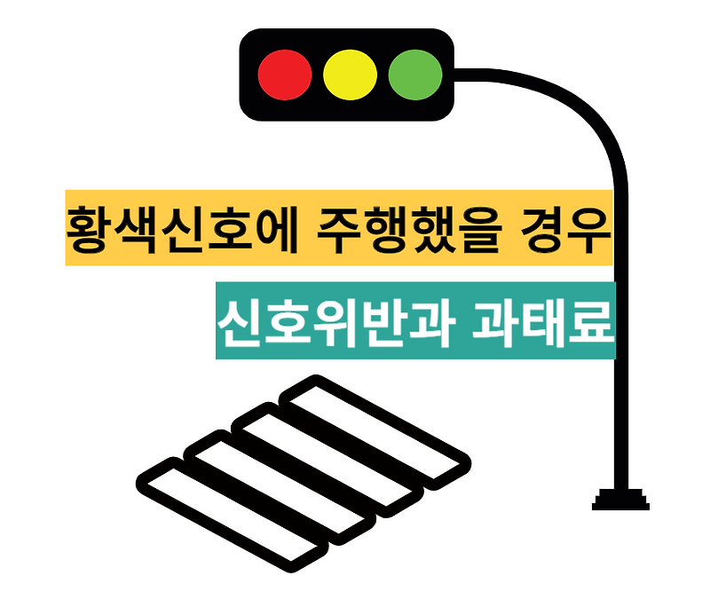 황색신호에 주행했을 경우 신호위반과 과태료