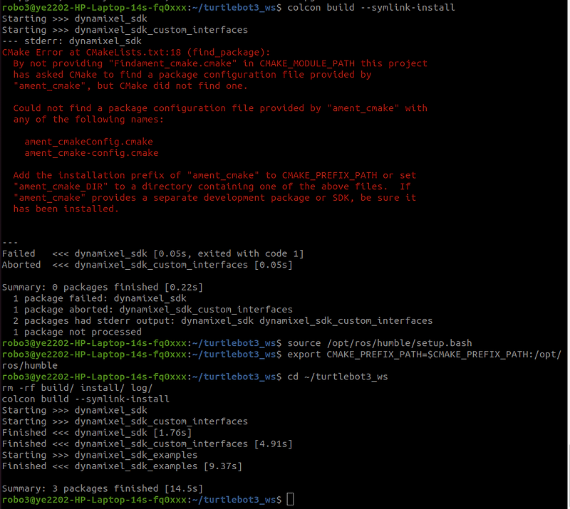  cmake error at cmakelists txt 18 find package 