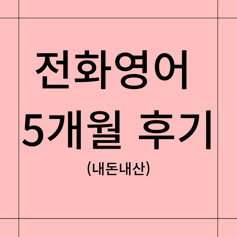 5개월동안 전화영어로 공부한 후기(feat. 필리핀쌤)